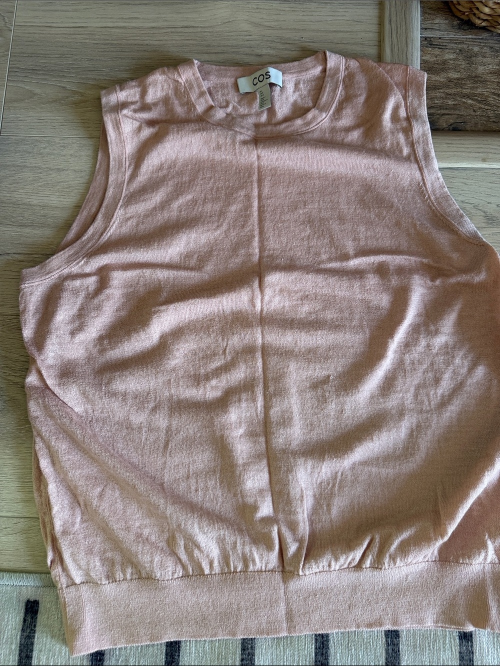 COS Women's Blush Pink Sleeveless Knit Tank